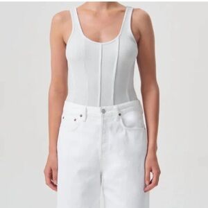 NWT Agolde Elma bodysuit spoon size medium